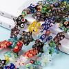 Star Handmade Millefiori Glass Beads Strands LK-R004-78-5