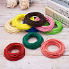 Craftdady 25 Bundles 25 Colors Waxed Polyester Cord YC-CD0001-03B-2