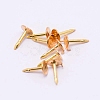 Environment-friendly Brass Head Barb Pins KK-WH0034-51G-1