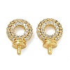 Brass Micro Pave Cubic Zirconia Peg Bails KK-D229-15G-1