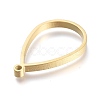 Ion Plating(IP) 304 Stainless Steel Open Back Bezel Polishing Pendants STAS-K208-14G-2