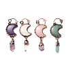 Natural Mixed Stone Big Pendants G-M383-25-1