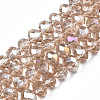 Electroplate Glass Beads Strands LS-EGLA-A034-T3mm-B24-4