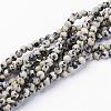 Natural Dalmatian Jasper Beads Strands GSR4mmC004-1