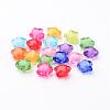 Transparent Mixed Color Acrylic Star Beads X-TACR-S091-12mm-M-2