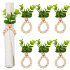 6Pcs PVC Leaf Napkin Rings AJEW-GF0011-03C-1