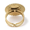Ion Plating(IP) 304 Stainless Steel Ring RJEW-B059-03G-4
