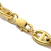Ion Plating(IP) 304 Stainless Steel Oval Link Chain Bracelets BJEW-D030-11A-G-3