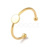 Adjustable 304 Stainless Steel Finger Rings Components X-STAS-K278-04A-G-1