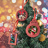 Non Woven Fabric Glitter Photo Frame Card HJEW-GF0001-24-5