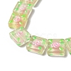 Transparent Glass Beads Strands LAMP-K037-11C-3