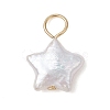 3Pcs 3 Styles Natural Keshi Pearl Pendants PALLOY-JF04240-4