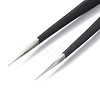 Spray Painted 201 Stainless Steel Beading Tweezers TOOL-G021-04-4