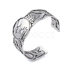 Constellation Alloy Open Cuff Bangles for Women Men BJEW-C064-01AS-02-1