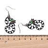 Alloy Dragon Dangle Earrings EJEW-R011-01P-6