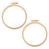 Plastic Imitation Bamboo Cross Stitch Embroidery Hoops TOOL-TADJ0001-03D-1