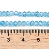 Natural Blue Topaz Beads Strands G-B175-A21-3x4mm-5