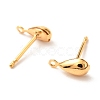Brass Stud Earring Findings X-KK-F824-004G-2