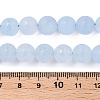Frosted Natural White Jade Beads Strands G-T138-10mm-209C-5