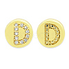 Brass Micro Pave Clear Cubic Zirconia Beads KK-T030-LA843-DX3-3