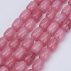 Barrel Shaped Gemstone Natural Rhodochrosite Stone Beads Strands X-G-S114-10-1