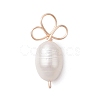 Shell Pearl Copper Wire Wrapped Carrot Pendants PALLOY-TA00182-3