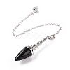 Mixed Gemstone Dowsing Pendulum Big Pendants G-A210-02P-3