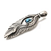 Eye Theme 304 Stainless Steel Pendants STAS-R140-06AS-01-2