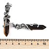 Natural Tiger Eye Faceted Double Termimal Pointed Big Pendants G-P547-03AS-02A-3