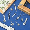40Pcs 8 Styles Tibetan Style Alloy Pendants TIBEP-YW0001-75-5