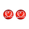 Glass Cabochons GGLA-WHC0001-06-4