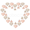 24Pcs 4 Style Brass Charms KK-CA0001-30-2