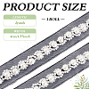 2Yards Netting Fabric Beaded Trim Ribbon OCOR-ME0001-64A-02-2