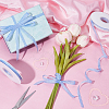 Polyester Tartan Pattern Ribbon OCOR-WH0101-157A-2