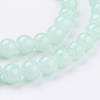 Imitation Jade Glass Beads Strands DGLA-S076-8mm-20-3