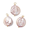 Natural Baroque Pearl Keshi Pearl Pendants X-PALLOY-JF04629-01-1
