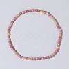 Bohemian Style Natural Rhodonite Faceted Round Beaded Stretch Bracelets for Women's Fashion Luxury Versatile BW4401-1-1