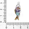 304 Stainless Steel Enamel Pendants STAS-I369-02P-01-3