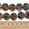 Dyed Natural Imperial Jasper with Resin Beads Strands G-G083-E05-01-4