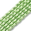 Electroplate Glass Beads Strands EGLA-Q128-13F-1