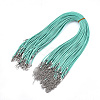 Waxed Cord Necklace Making NCOR-T001-12-1