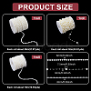 3Rolls 3 Styles Plastic Round Beaded Link Chains DIY-NB0015-31-3