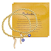 2Pcs Stainless Steel Charms Bracelets BJEW-ME0001-07-1