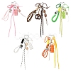 Bread Acrylic & Braided Polyester Rope Pendant Decorations HJEW-YWC0001-04A-1-2
