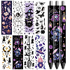 12Pcs Plastic Rub on Transfer Stickers DIY-WH0611-016-1
