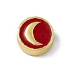 Real 18K Gold Plated Brass Enamel Beads LS-KK-A170-01G-04-1