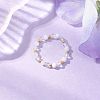 Natural Moonstone Beaded Stretch Rings RJEW-JR00867-08-1