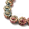 Transparent Electroplate Glass Beads Strands GLAA-G098-04M-3