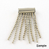 Iron Slide On End Clasp Tubes X-IFIN-R212-01P-2.0cm-2