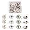 Cheriswelry 100Pcs 4 Styles Pave Disco Ball Beads RB-CW0001-01-1